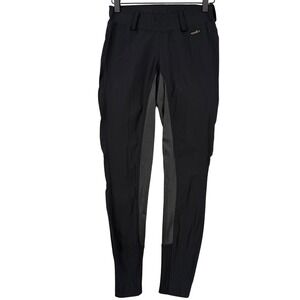 Kerrits Women Black Full Seat Riding Breeches Equestrian Pants Size S Small